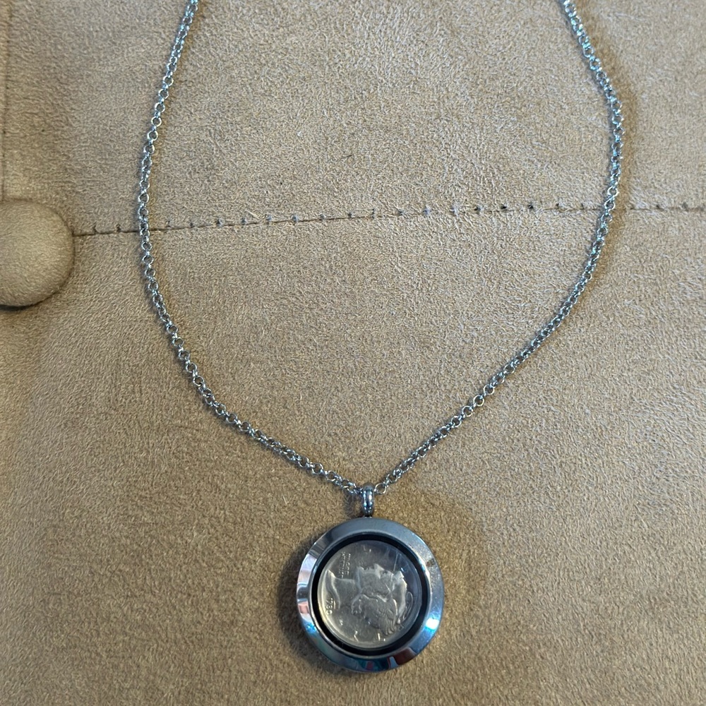 1930 Mercury Dime Necklace pendant
